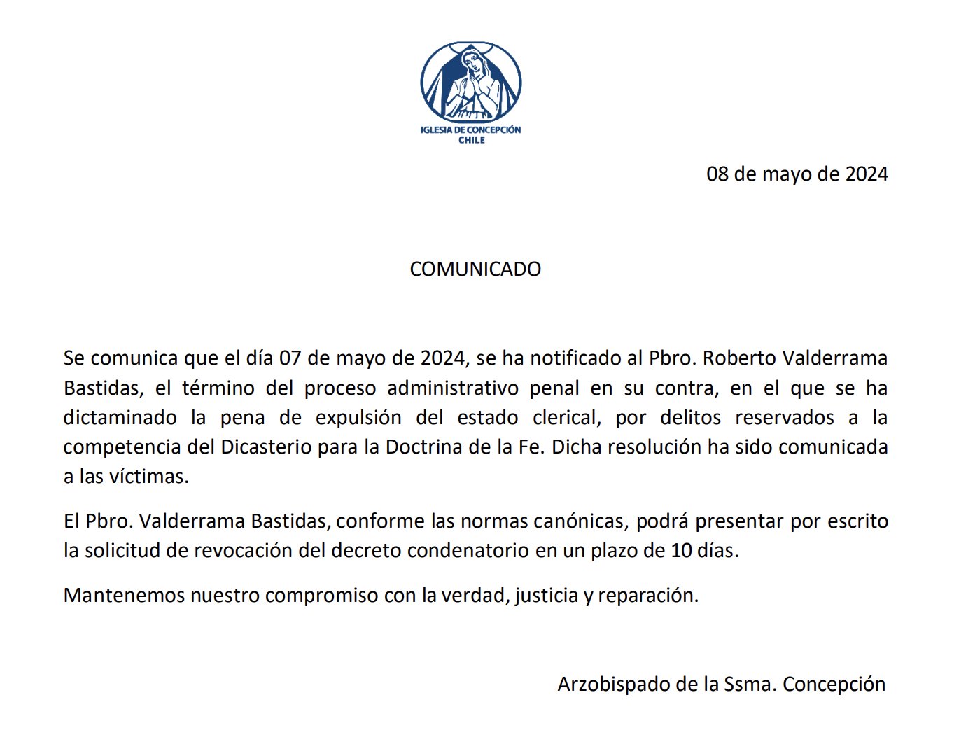 GNEEt0SWwAEzsei Sacerdote de Concepción denunciado por abusos sexuales es expulsado de la Iglesia Católica
